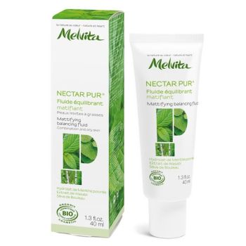 Fluide équilibrant matifiant Nectar Pur bio Melvita - tube 40 ml