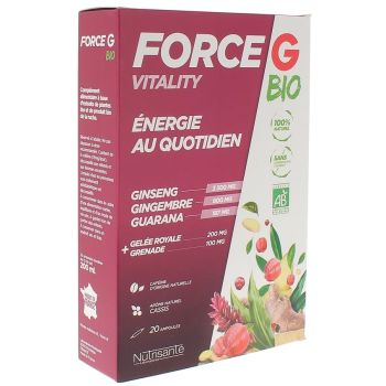 Force G Vitality Bio Nutrisanté - Boîte de 20 ampoules