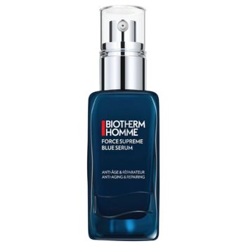 Force Suprême Sérum bleu anti-âge & réparateur homme Biotherm - flacon-pompe de 50 ml