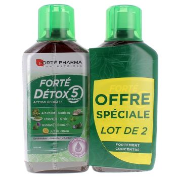 Forté Détox 5 Organes Forté Pharma - Lot de 2 x 500 ml