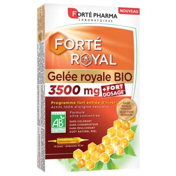 Forté Royal Gelée royale 3500 mg bio Forté Pharma - boîte de 10 ampoules