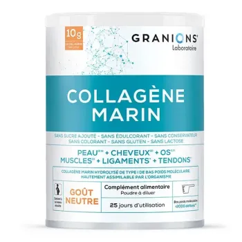 Collagène marin goût neutre Granions - pot de 258g