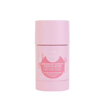 Déodorant solide fleur de coton Laino - stick de 60g