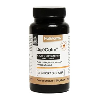 DigéCalm confort digestif Nat&Form - pot de 30 gélules