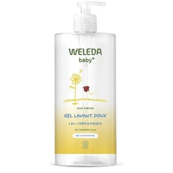 Gel lavant doux baby Weleda - flacon-pompe de 750ml