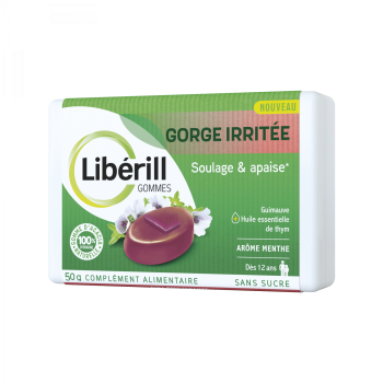 Gommes gorge irritée Libérill - boîte de 50g