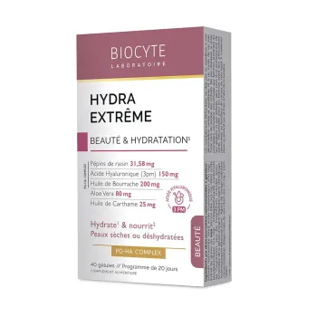 Hydra Extrême beauté et hydratation Biocyte - boite de 40 gélules