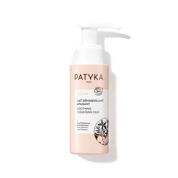 Lait apaisant démaquillant bio Clean Patyka - flacon-pompe de 50ml