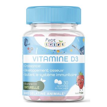 Petit Chêne vitamine D3 Les 3 Chênes - pot de 30 gommes