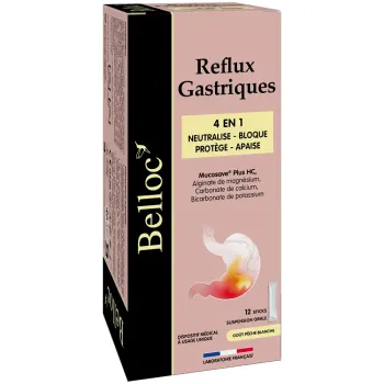 Reflux gastriques Belloc - boite de 12 sticks