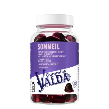 Sommeil goût fruit des bois Valda - pot de 60 gummies