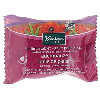 Galet pour le bain bulle de plaisir coquelicot Kneipp - galet de 80 g