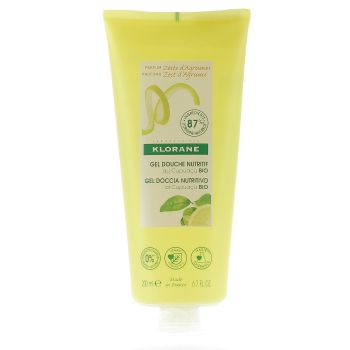 Gel douche nutritif au beurre de Cupuaçu bio Zestes d'Agrumes Klorane - tube de 200 ml