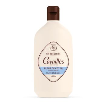 Gel bain et douche surgras actif fleur de coton Rogé Cavaillès - flacon de 400 ml