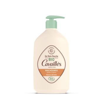 Gel bain et douche surgras bio huile de macadamia Rogé Cavaillès - flacon de 1L