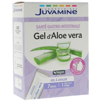 Gel d'Aloe vera Juvamine - boite de 7 sticks à avaler