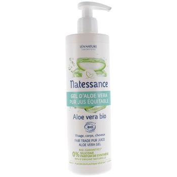 Gel d'aloe vera bio Natessance - flacon-pompe de 400 ml