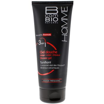 Gel douche 3 en 1 Homme BcomBIO - tube de 200ml