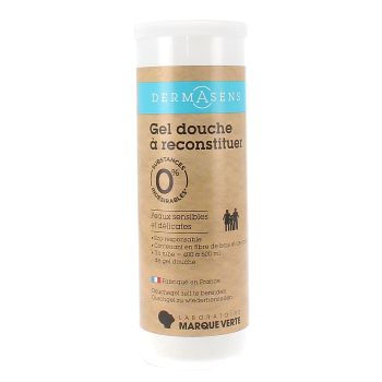 Gel douche à reconstituer dermasens peaux sensibles Marque Verte - flacon de 27 g