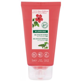 Gel douche au beurre de Cupuaçu Fleur d'Hibiscus Klorane - tube de 75 ml