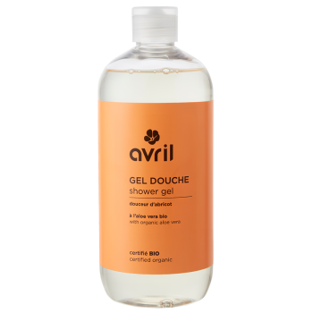 Gel douche coeur d'abricot bio Avril - flacon de 500ml