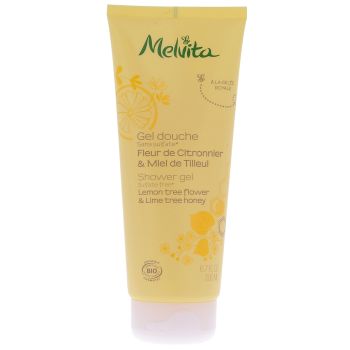 Gel douche fleur de citronnier & miel de tilleul Melvita - Tube de 200 ml