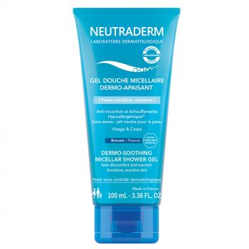 Gel douche micellaire dermo-apaisant Neutraderm - tube de 100 ml