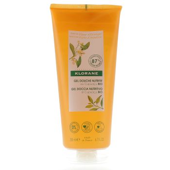 Gel douche nutritif au Cupuaçu bio Fleur d'oranger Klorane - tube de 200ml