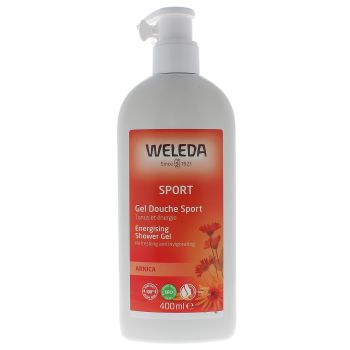 Gel douche sport à l'Arnica Weleda - flacon-pompe de 400ml