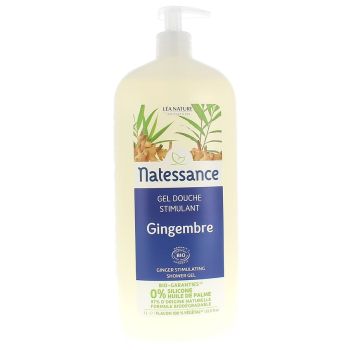 Gel douche stimulant gingembre bio natessance Léa Nature - flacon de 1 litre