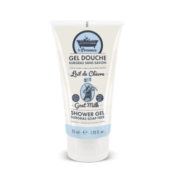 Gel douche surgras au lait de chèvre Les petits bains de Provence - tube de 55ml