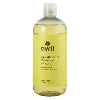 Gel douche zeste de citron bio Avril - flacon de 500ml