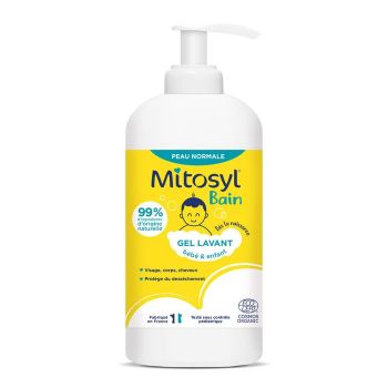 Gel lavant bébé et enfant Mitosyl - flacon-pompe de 490ml