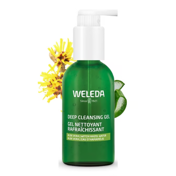 Gel nettoyant rafraîchissant bio Weleda - flacon-pompe de 150ml