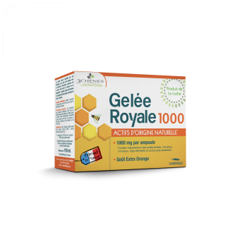 Gelée royale 1000 mg Les 3 Chênes - boîte de 10 ampoules buvables