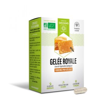 Gelée royale bio Dayang - boîte de 15 gélules végétales