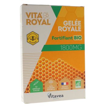 Vita'Royal Gelée royale bio 1800 mg Vitavea - boîte de 10 ampoules