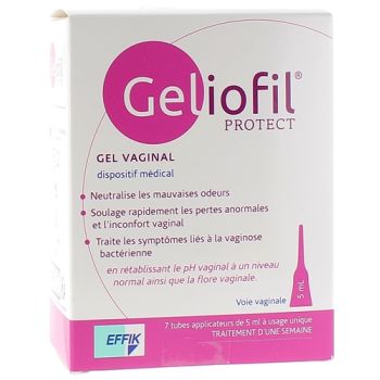 Geliofil Protect gel vaginal Effik - boite de 7 doses de 5 ml