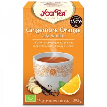 Yogi Tea Gingembre orange vanille BIO - 17 infusettes