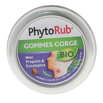 PhytoRub Gommes gorge bio Nutreov - boite de 45g