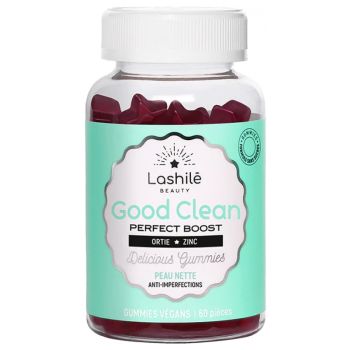 Good Clean perfect boost peau nette Lashilé Beauty - boîte de 60 gummies végans