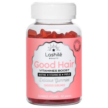 Good Hair vitamines boost Lashilé Beauty - boîte de 60 gummies végans