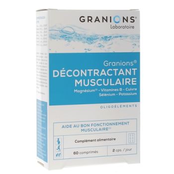 Décontractant musculaire Granions - boîte de 60 comprimés