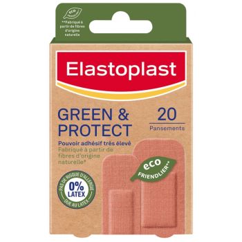 Green & protect Pansements Elastoplast - boîte de 20 pansements