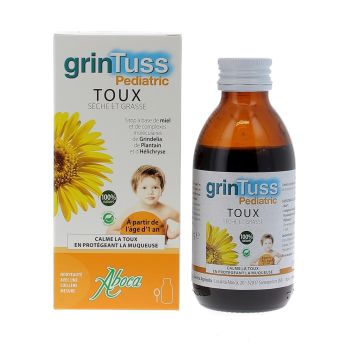 Grintuss pediatric toux sèche et grasse Aboca - flacon de 210 g