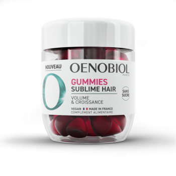 Gummies Sublime Hair cheveux volume & croissance Oenobiol - pot de 60 gummies