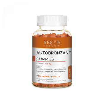 Autobronzant gummies Biocyte - pot de 60 gommes