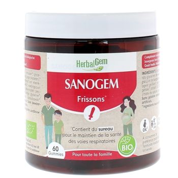 Gummies sanogem frissons HerbalGem - pot de 60 gummies