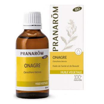 Huile végétale d'Onagre bio Pranarôm - flacon de 50 ml