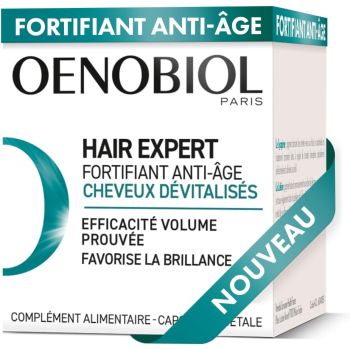 Hair Expert Fortifiant anti-âge Oenobiol - boîte de 30 capsules